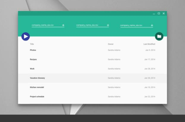 Material Design concept was used for creating design mockups for Reporting System