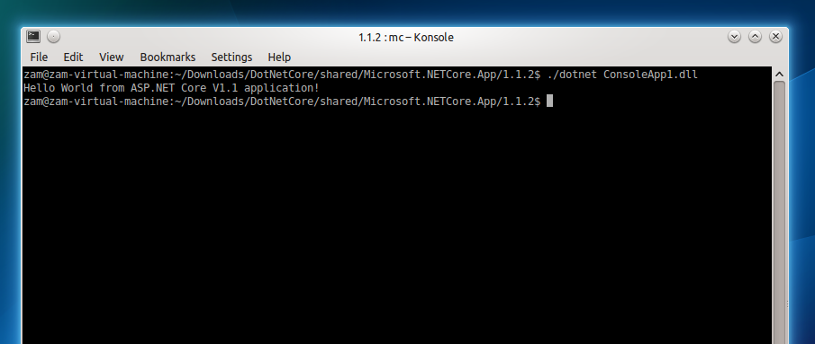 Testing our .NET Core 1.1 console application
